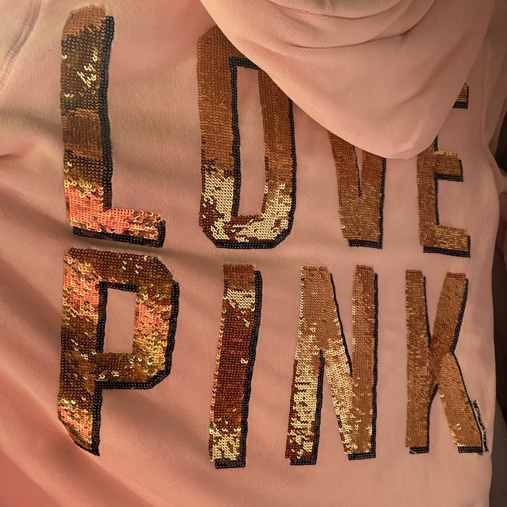 Pink by VS FUR baby pink zip up
